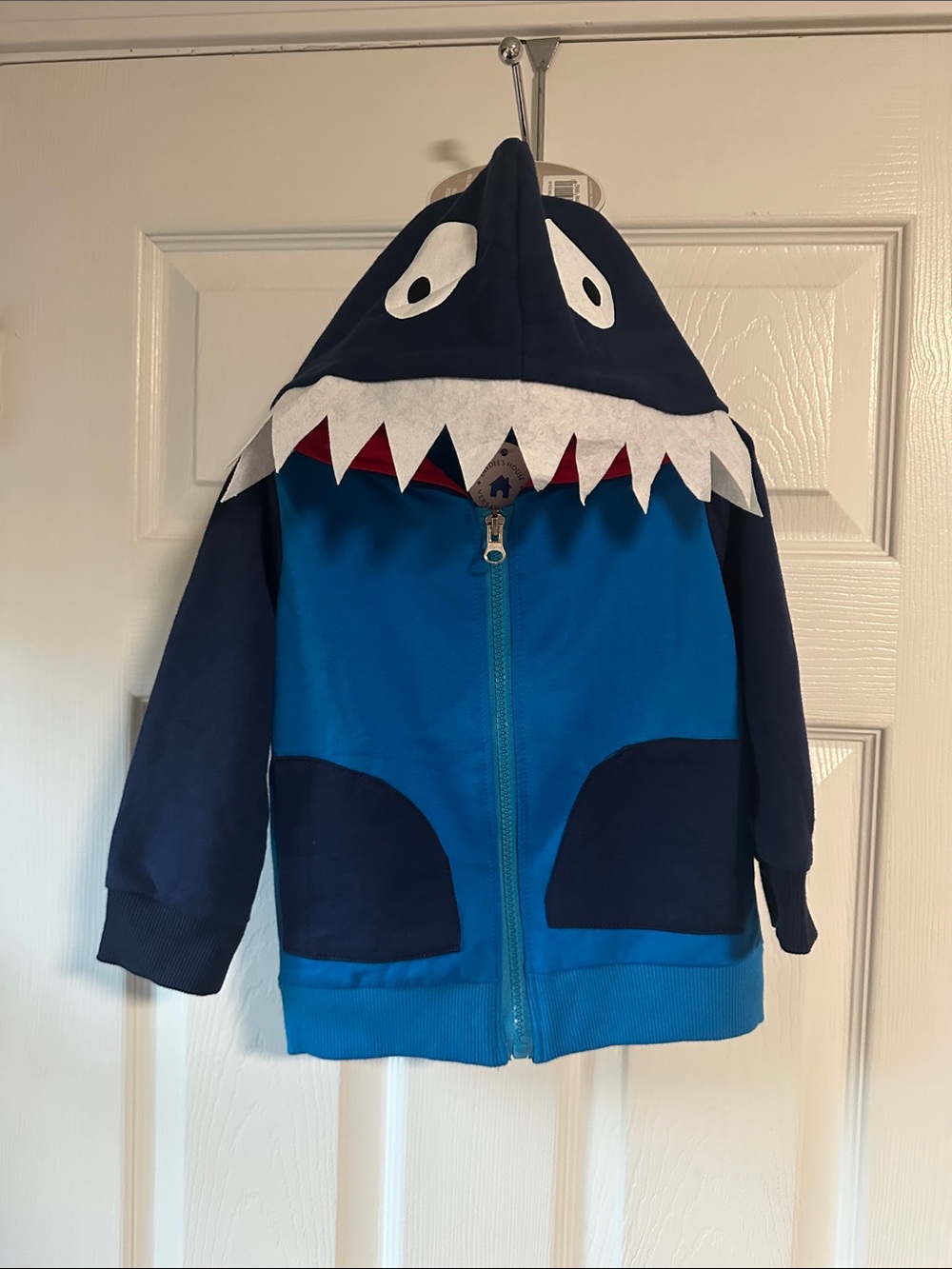 Kids Shark Hooded Costume Jacket - Blue